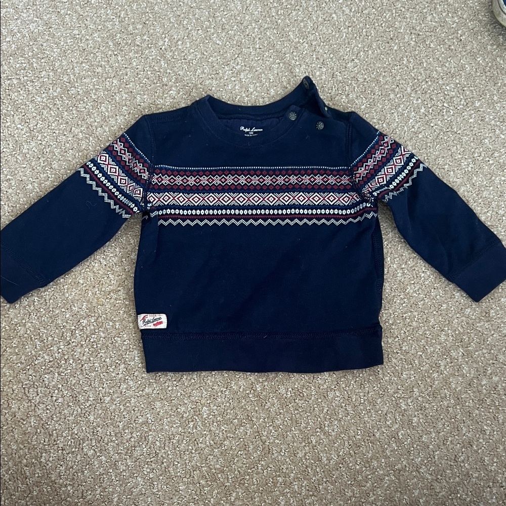 Ralph Lauren Kids Sweater with Colorful Pattern